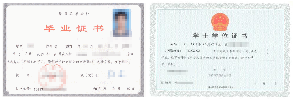 廣東成人教育畢業(yè)證書樣本！