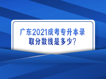 廣東2021成考專升本錄取分數線是多少?
